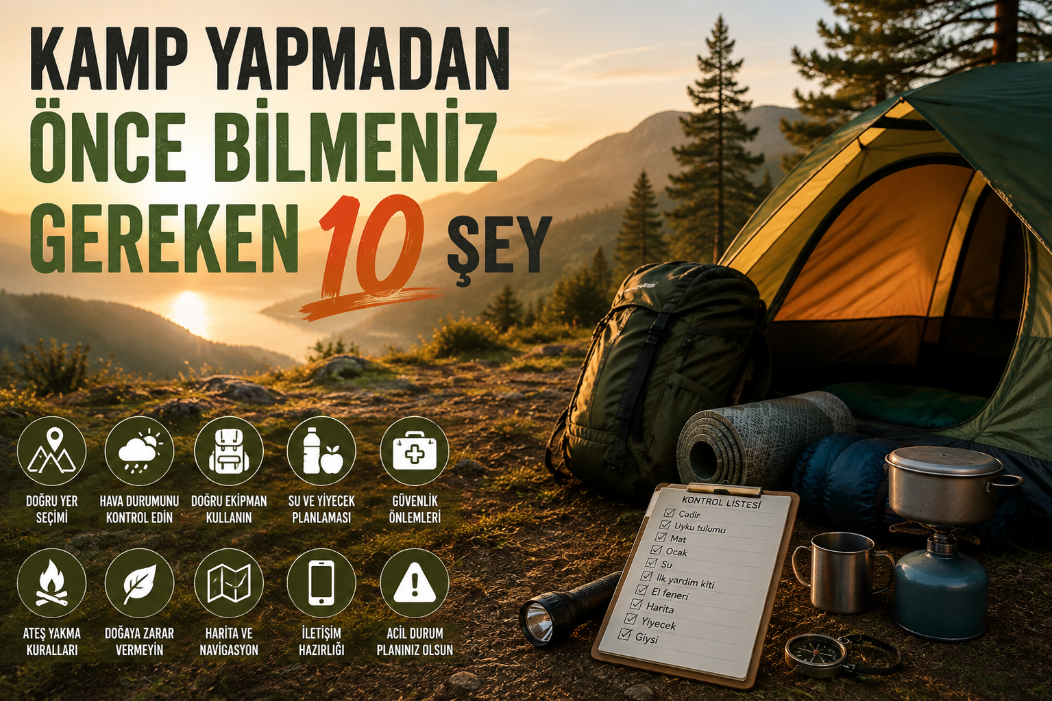 Kamp Yapmadan Önce Bilmeniz Gereken 10 Şey