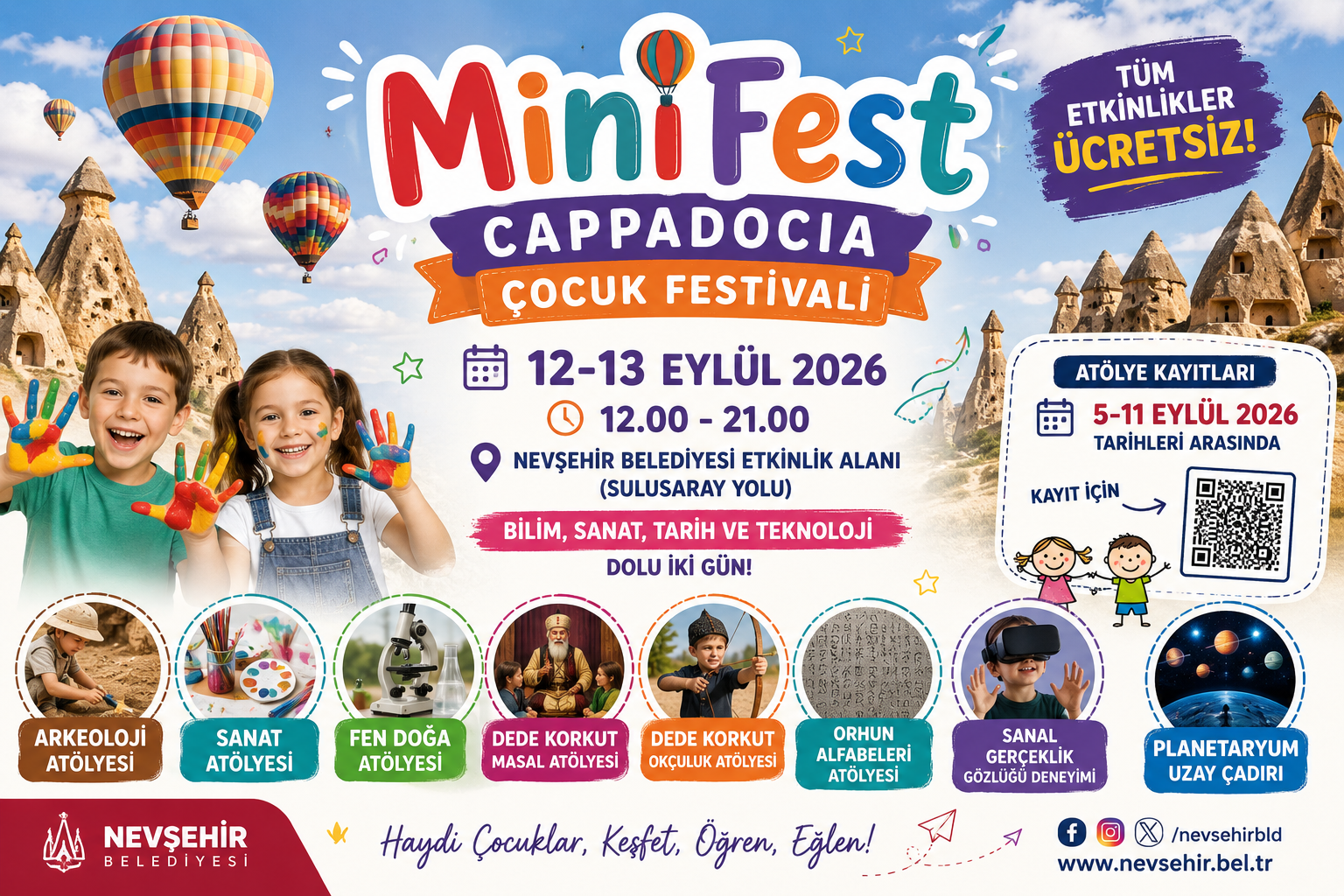 MiniFest Cappadocia 2026: Kapadokya’da Ücretsiz Çocuk Festivali
